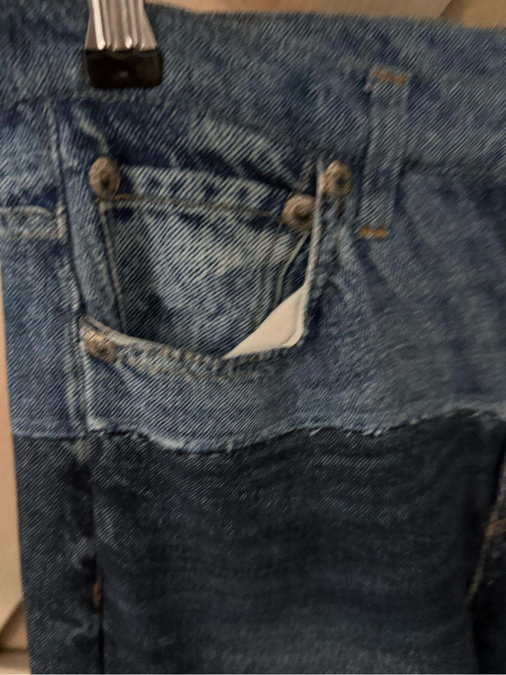 EUC Elan Two Tone Wide-Leg Sweatpant Jeans - Picture 8 of 14